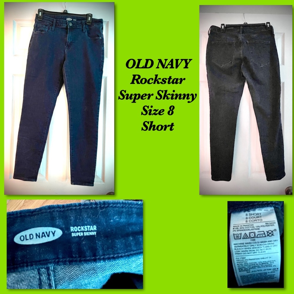 Old navy rock star Jean super skinny short:  size 8